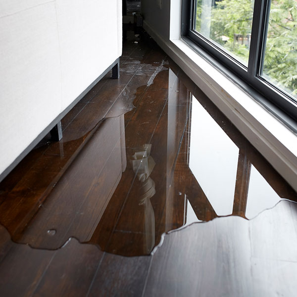 water damage in building
