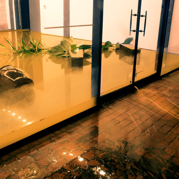 flooded business